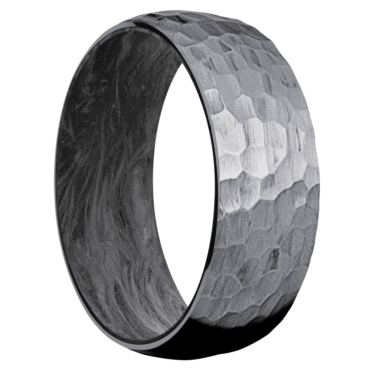 Tantalum + Hammer Finish + Forged Carbon Fiber