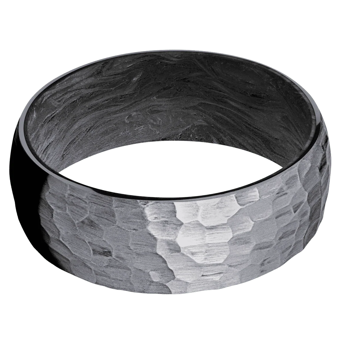 Tantalum + Hammer Finish + Forged Carbon Fiber - Image 3