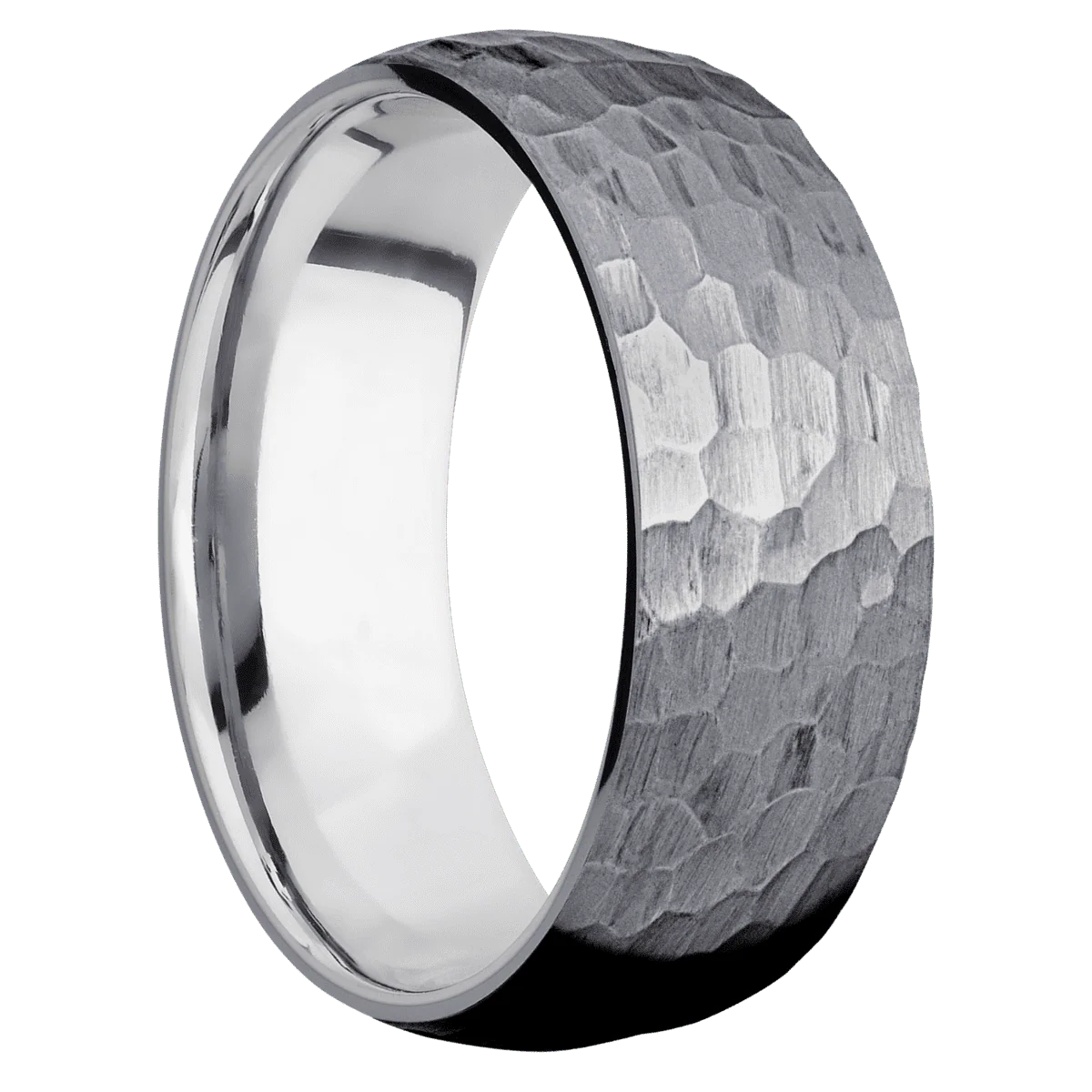 Tantalum + Hammer Finish + Platinum