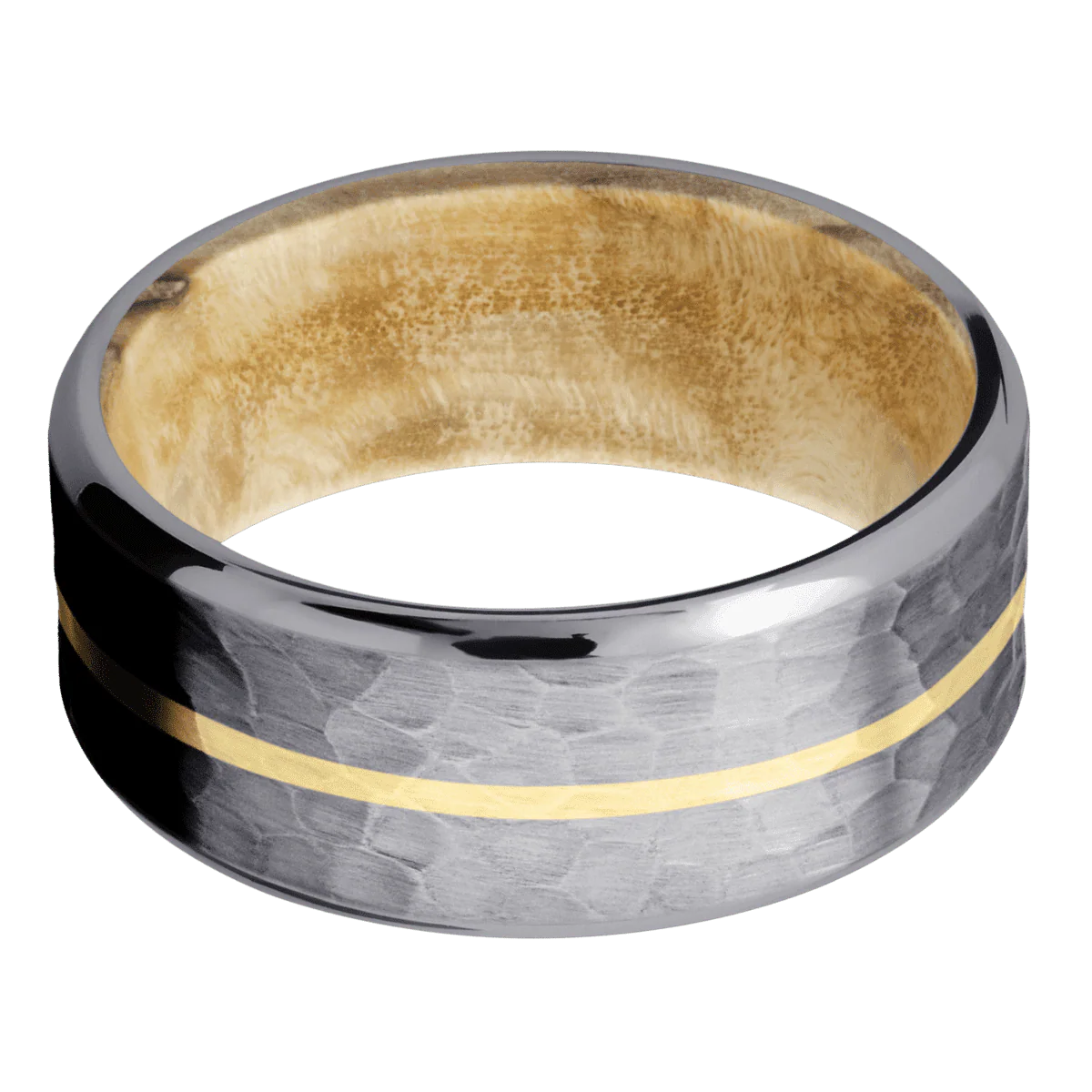 Tantalum + Hammer , Polish Finish + Boxelder Burl - Image 3