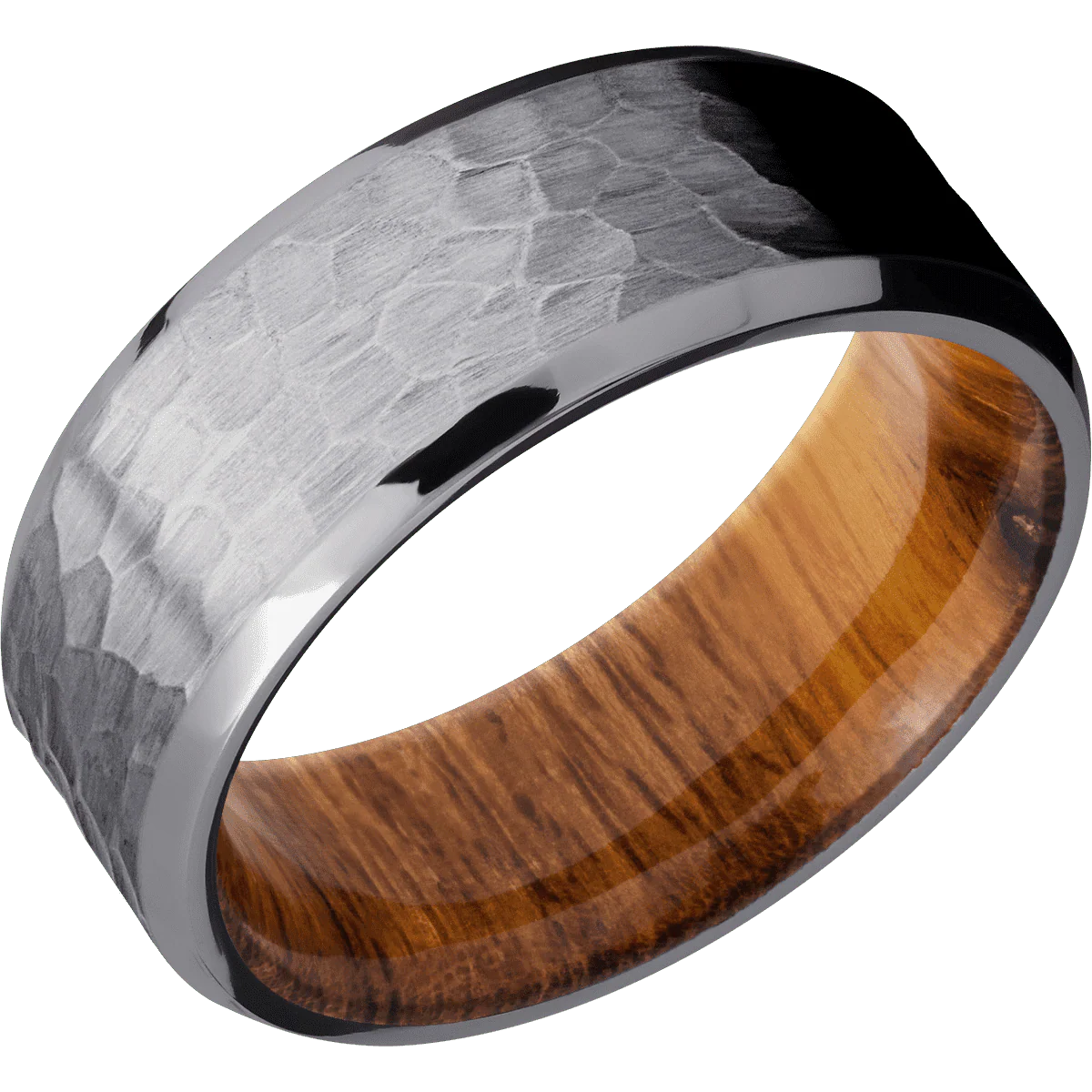 Tantalum + Hammer , Polish Finish + Desert Iron Wood - Image 2