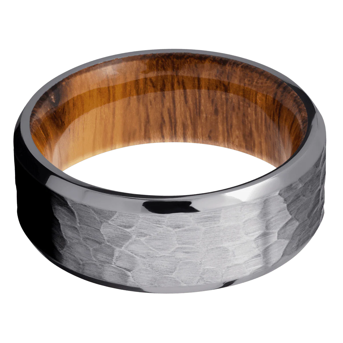 Tantalum + Hammer , Polish Finish + Desert Iron Wood - Image 3