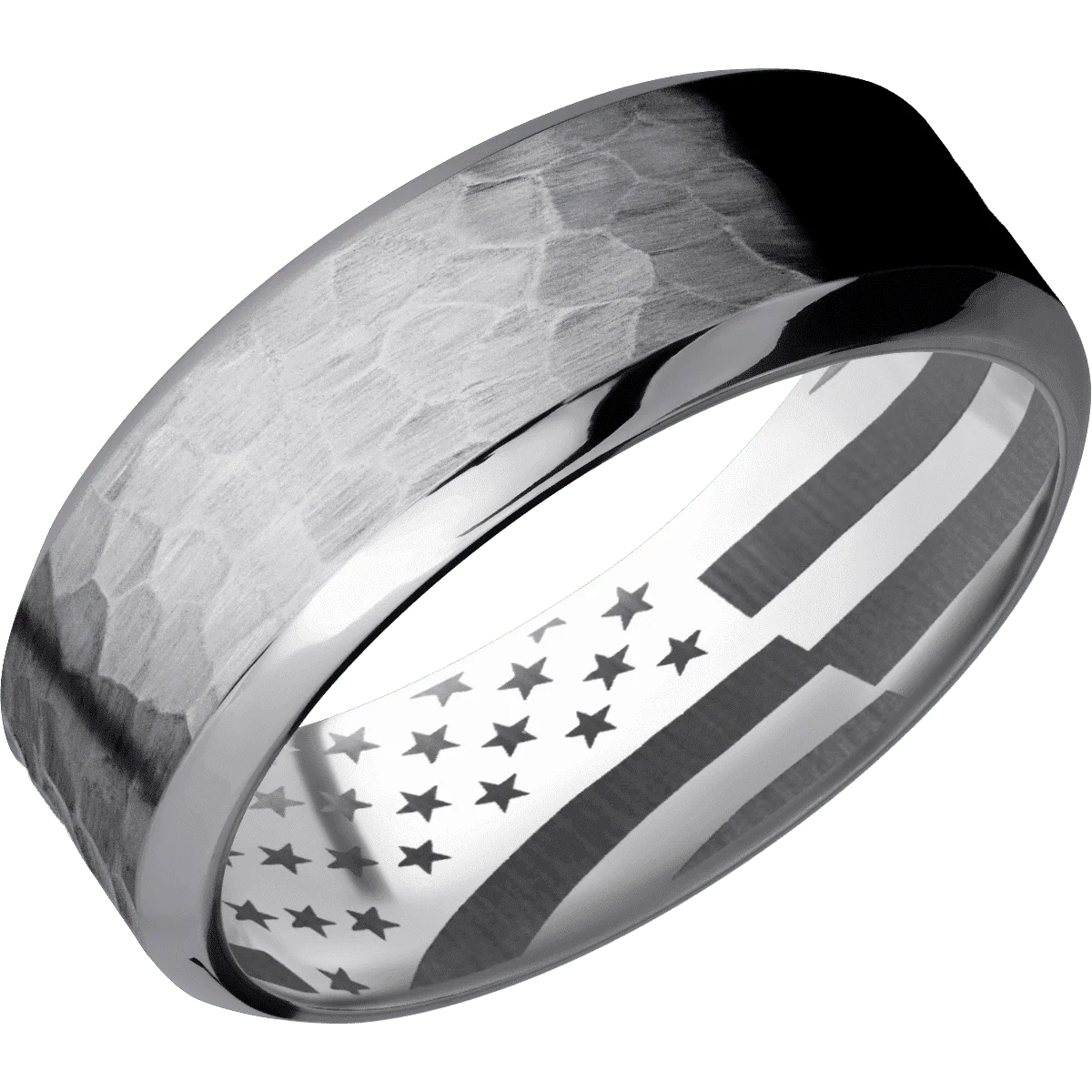 Tantalum + Hammer , Polish Finish + Titanium - Image 2
