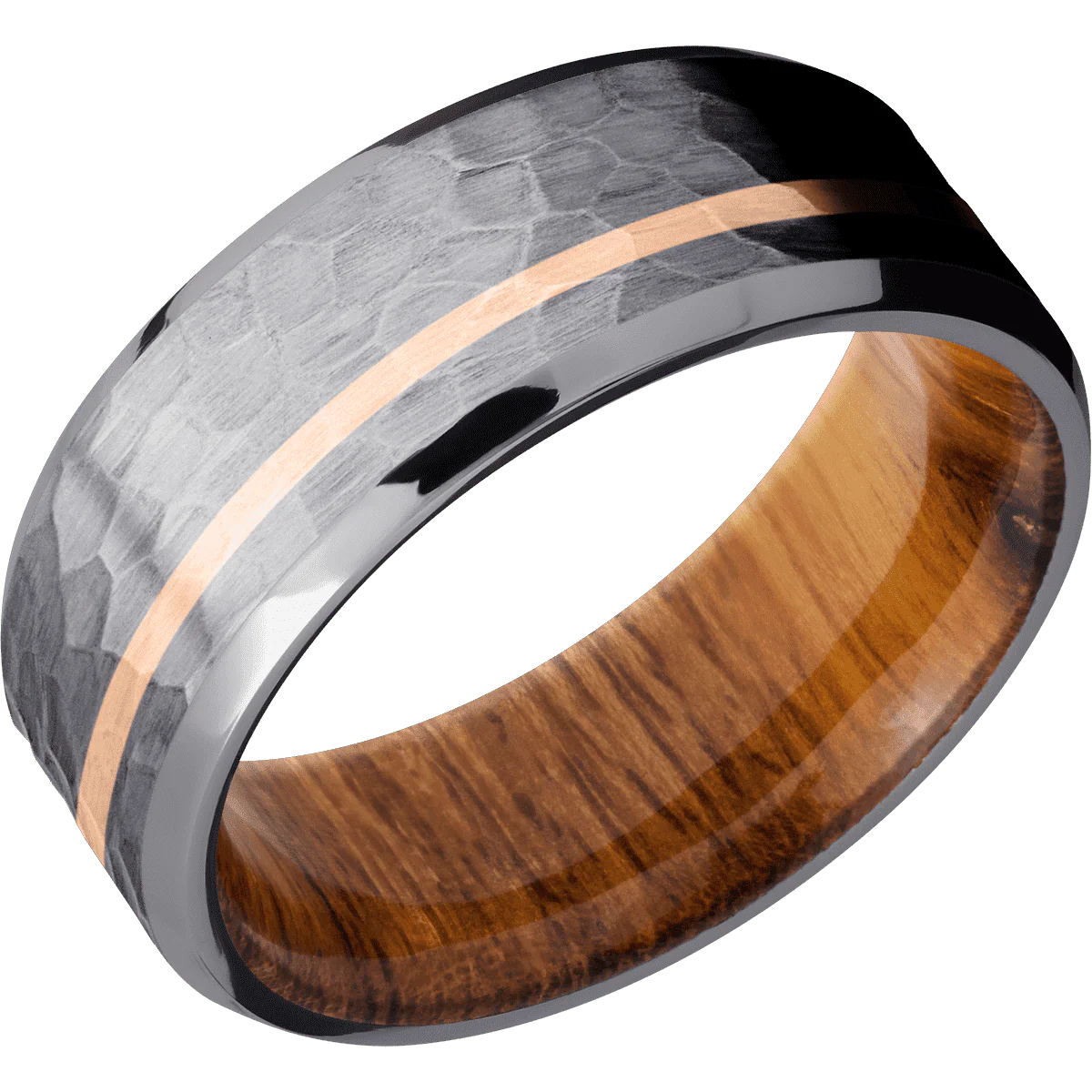 Tantalum + Hammer , Satin Finish + Desert Iron Wood - Image 2