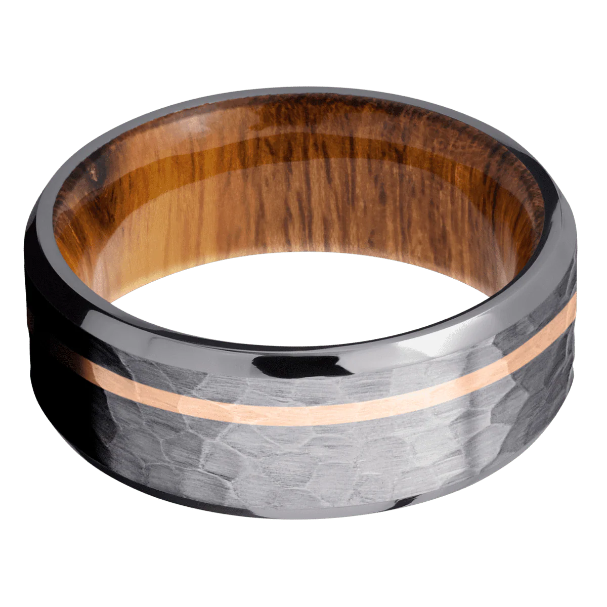 Tantalum + Hammer , Satin Finish + Desert Iron Wood - Image 3