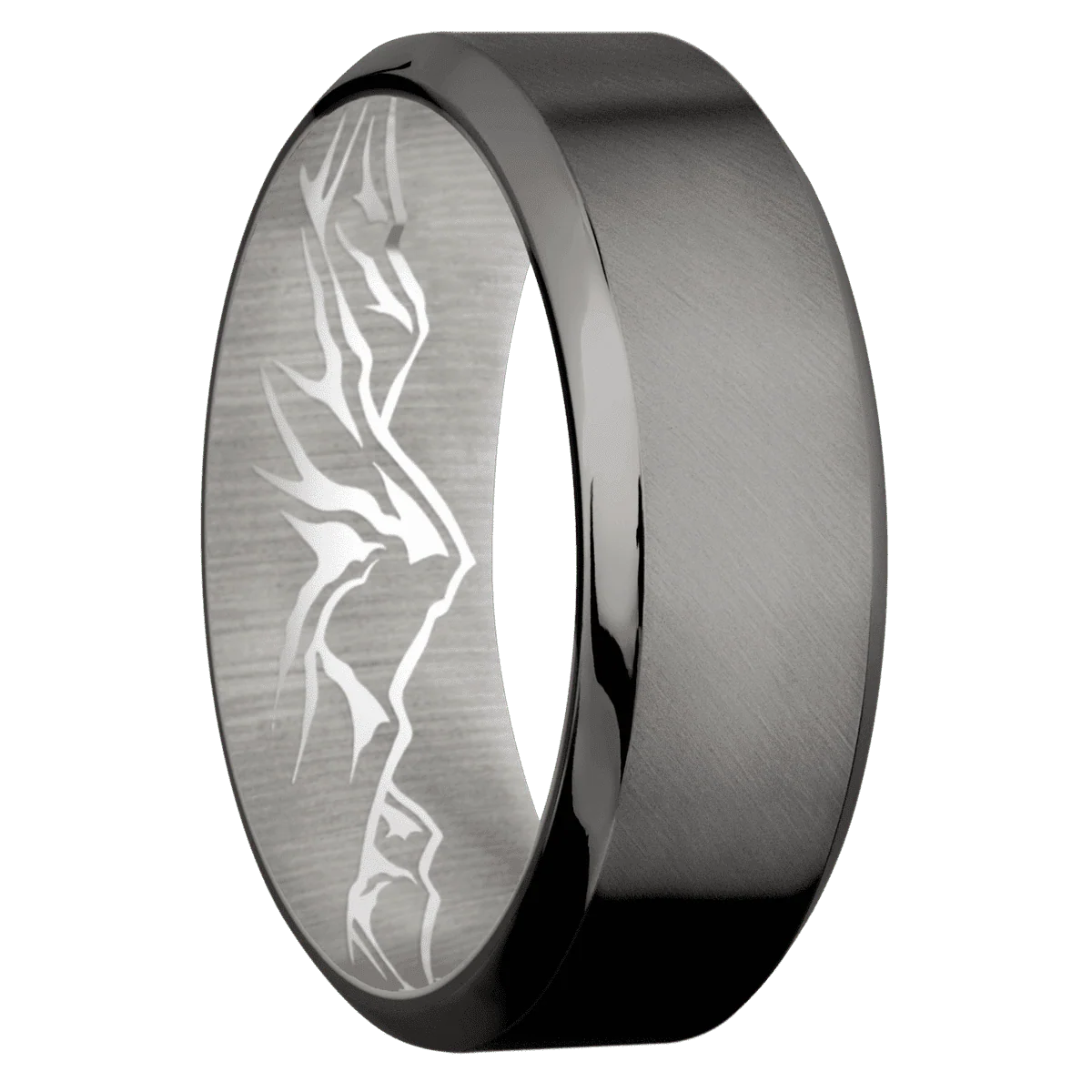 Tantalum Noir + Anglesatin , Polish Finish + Platinum