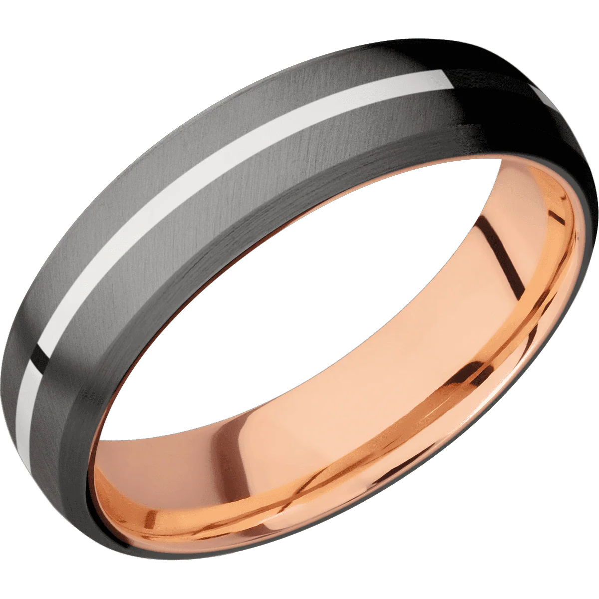 Tantalum Noir + Anglesatin , Satin Finish + 18K Rose Gold - Image 2