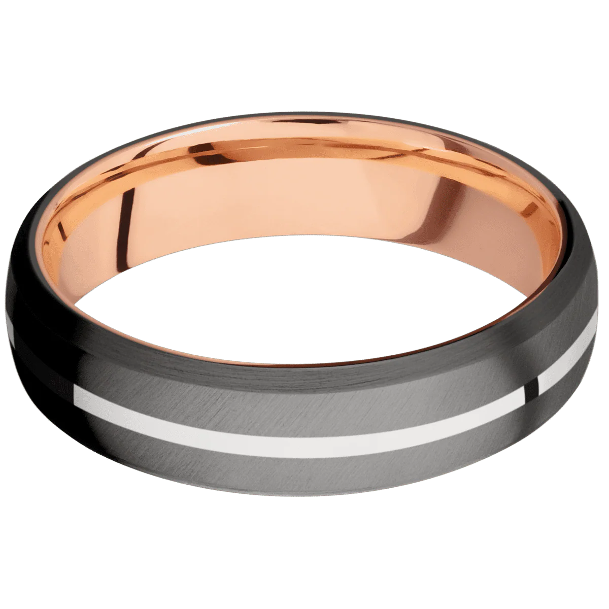 Tantalum Noir + Anglesatin , Satin Finish + 18K Rose Gold - Image 3