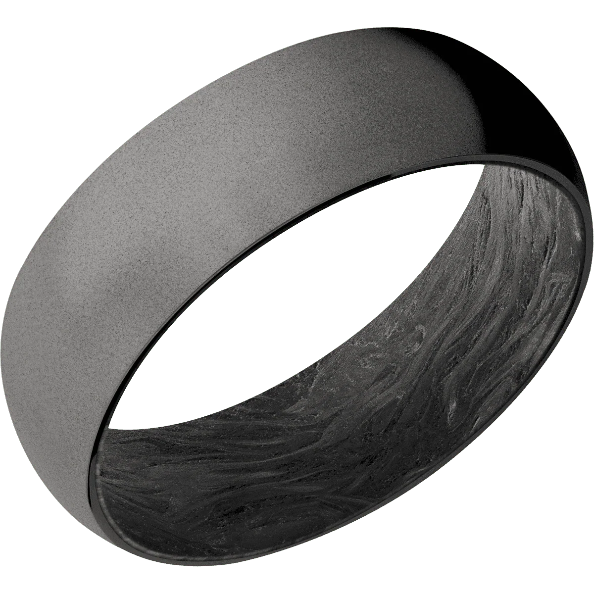 Tantalum Noir + Bead Finish + Forged Carbon Fiber - Image 2