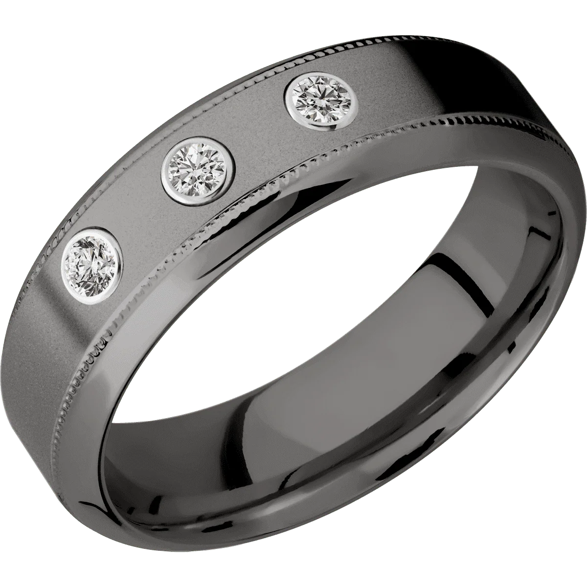 Tantalum Noir + Bead , Polish Finish - Image 2