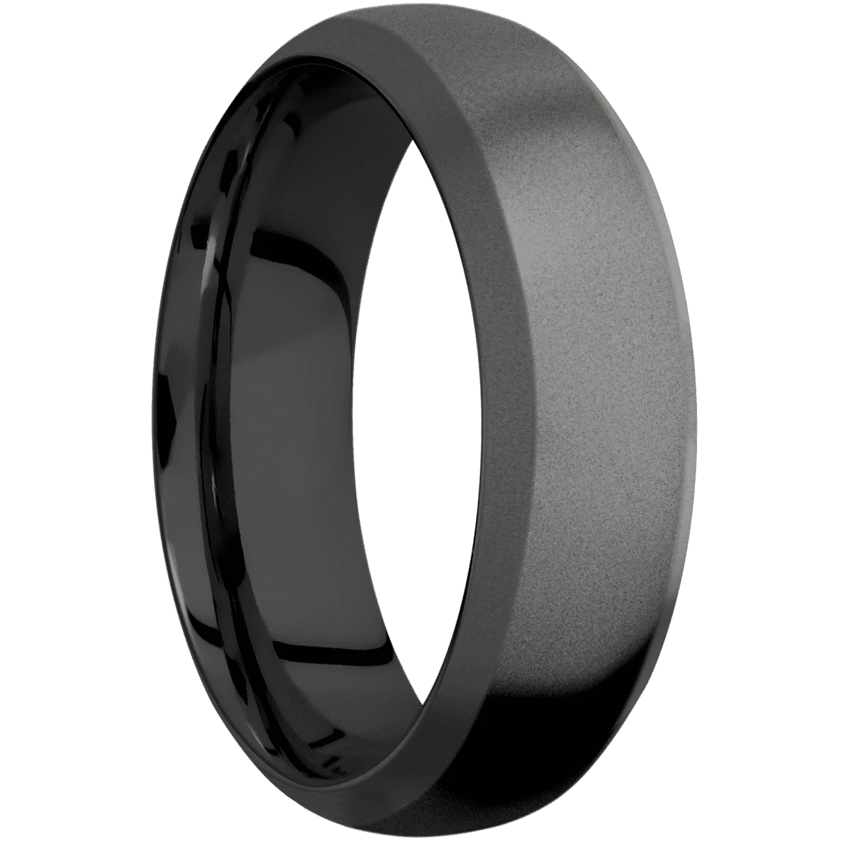 Tantalum Noir + Bead , Sand Finish + Zirconium