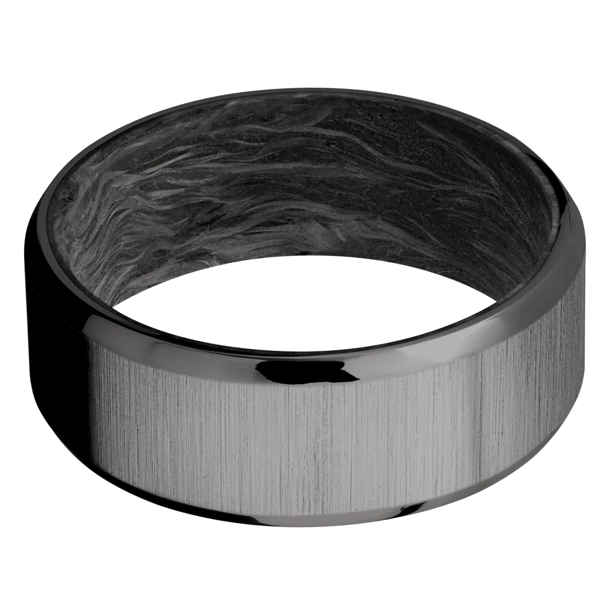 Tantalum Noir + Crosssatin , Polish Finish + Forged Carbon Fiber - Image 3