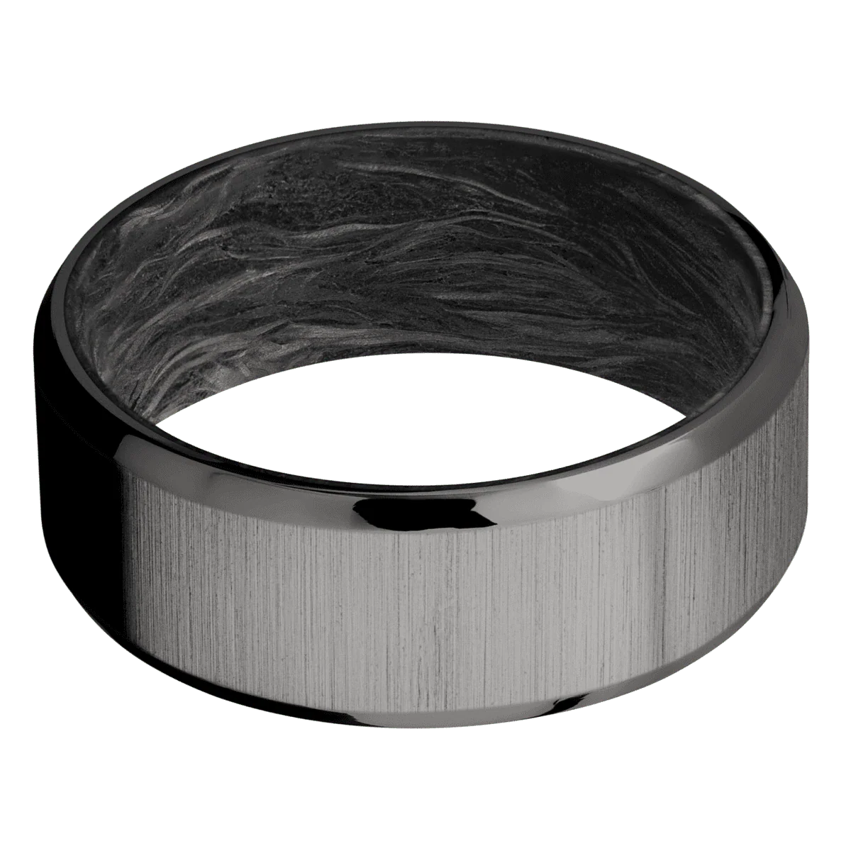 Tantalum Noir + Crosssatin , Polish Finish + Forged Carbon Fiber - Image 3