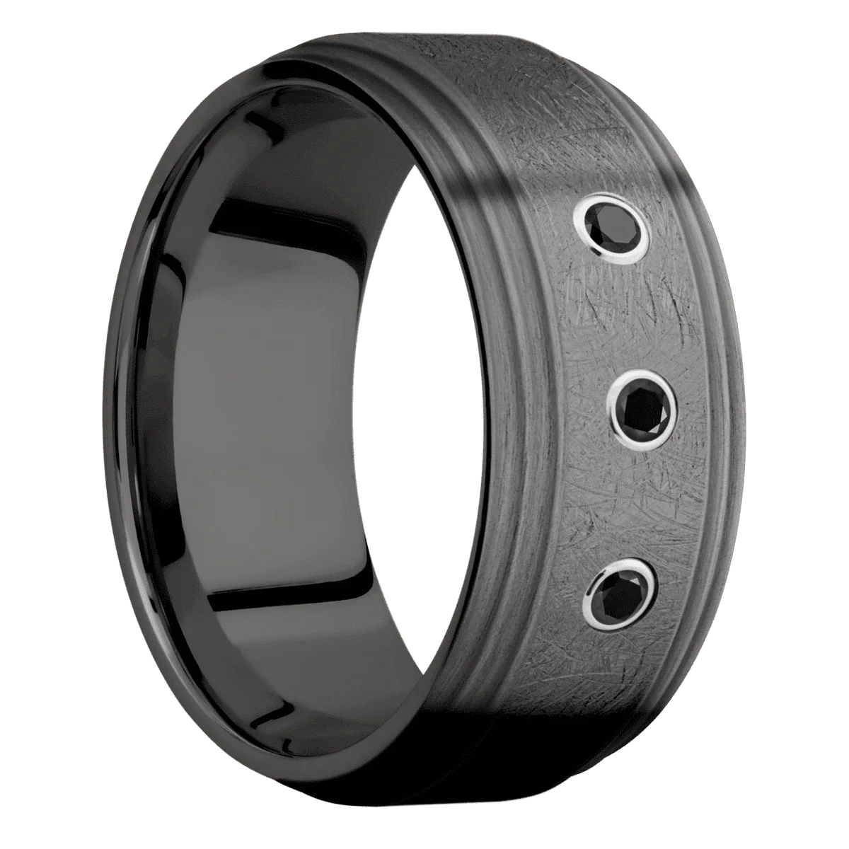 Tantalum Noir + Distressed , Satin Finish