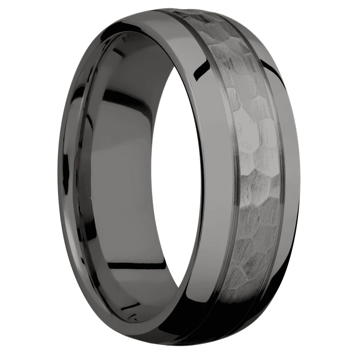 Tantalum Noir + Hammer , Polish Finish