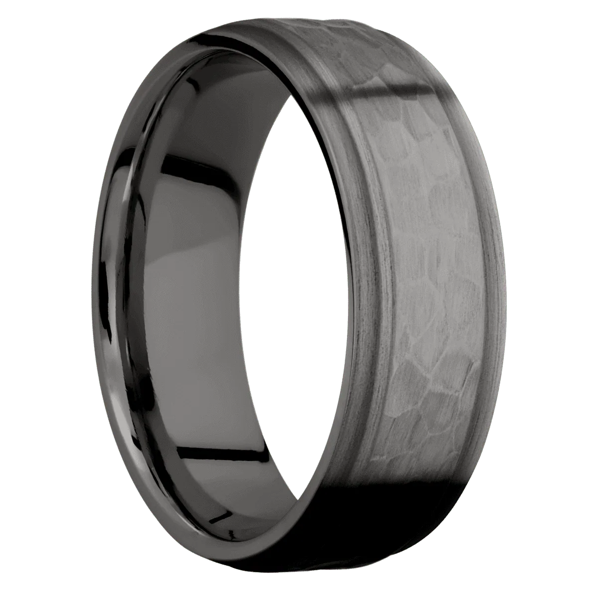 Tantalum Noir + Hammer , Satin Finish