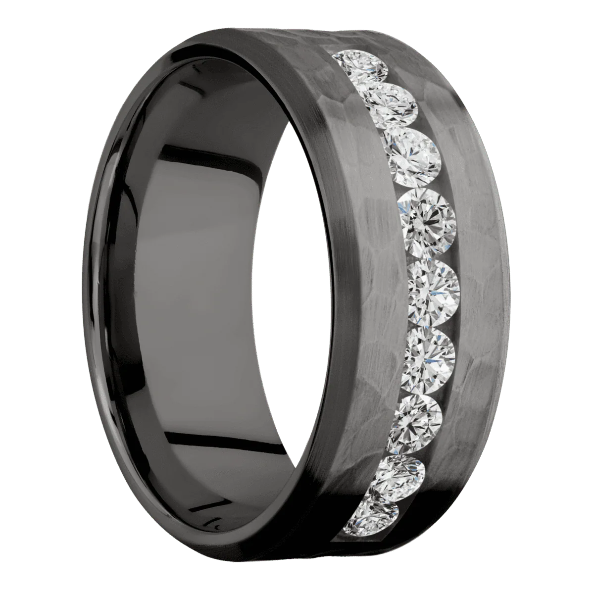 Tantalum Noir + Hammer , Satin Finish