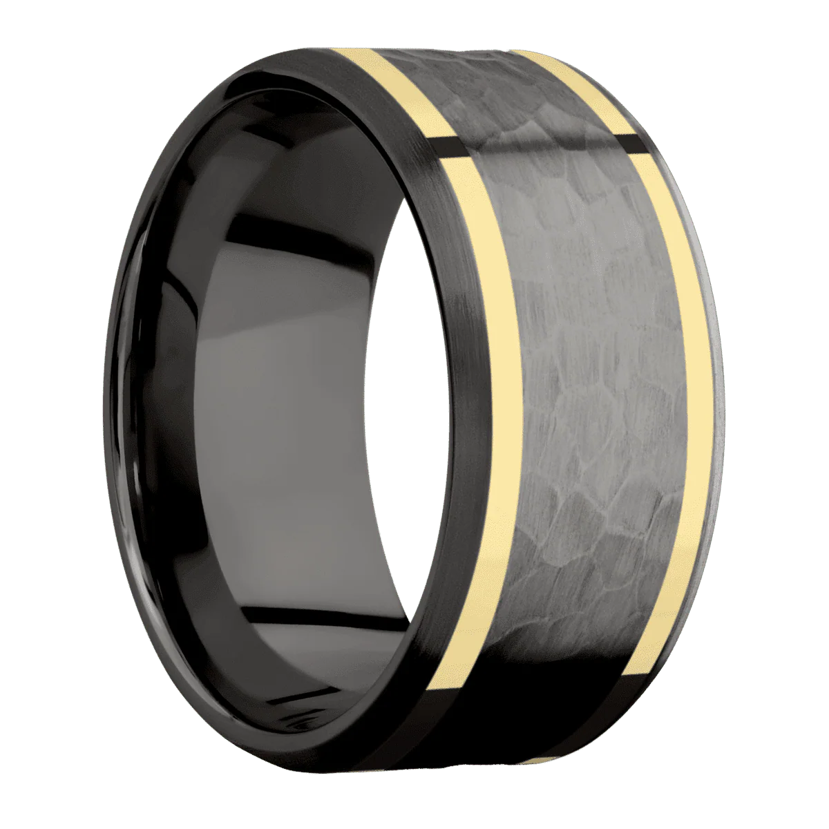 Tantalum Noir + Hammer , Satin Finish