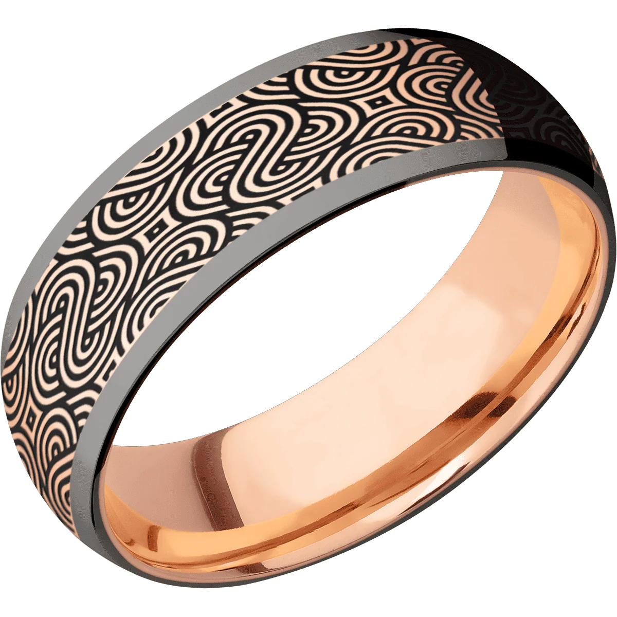 Tantalum Noir + Polish Finish + 14K Rose Gold - Image 2