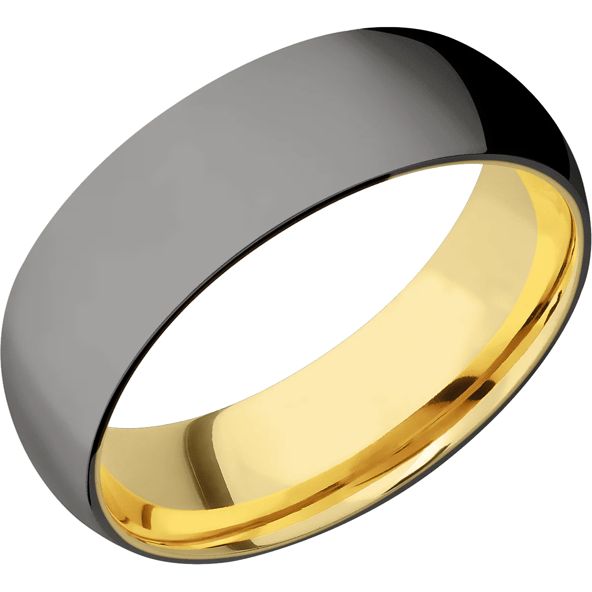 Tantalum Noir + Polish Finish + 18K Yellow Gold - Image 2