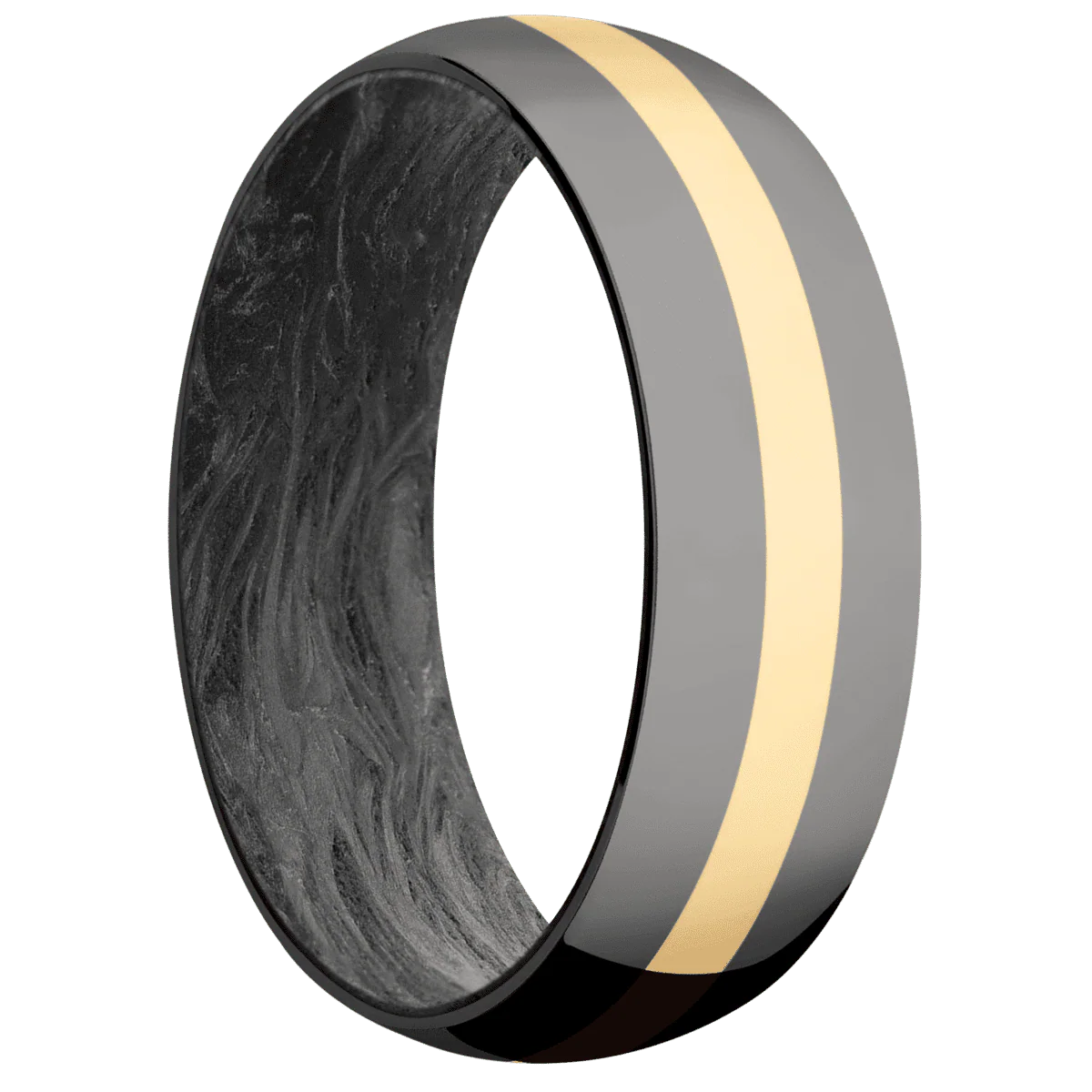 Tantalum Noir + Polish Finish + Forged Carbon Fiber