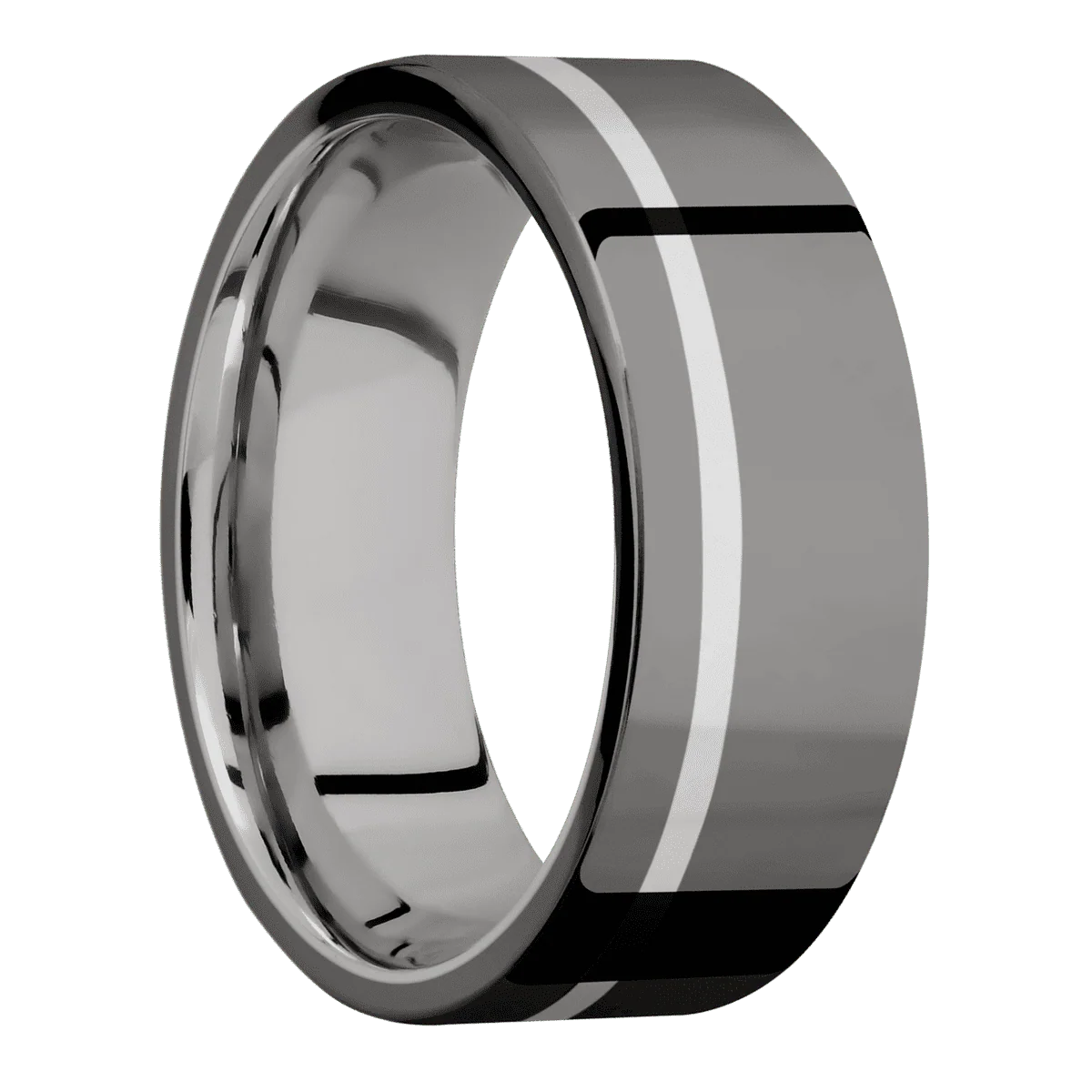 Tantalum Noir + Polish , Polish Finish + Titanium