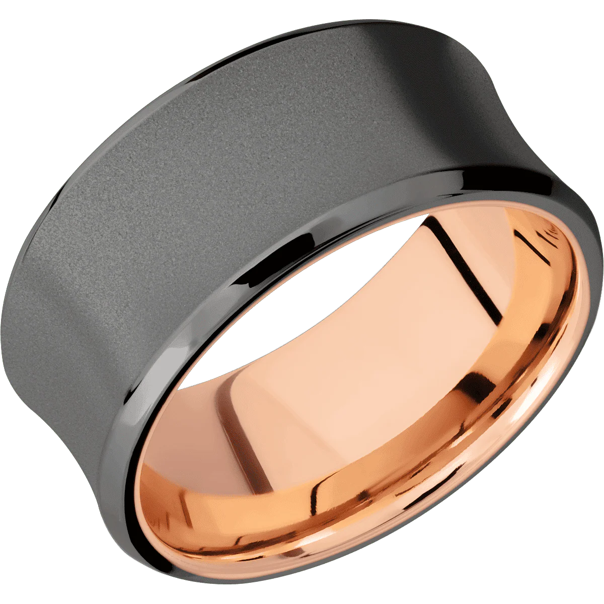 Tantalum Noir + Sand , Polish Finish + 10K Rose Gold - Image 2