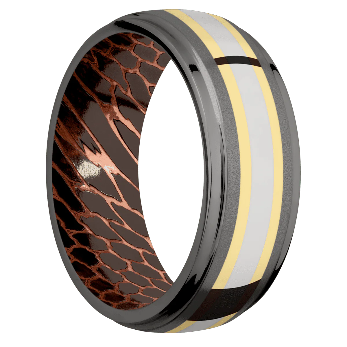 Tantalum Noir + Sand , Polish Finish + Superconductor Noir