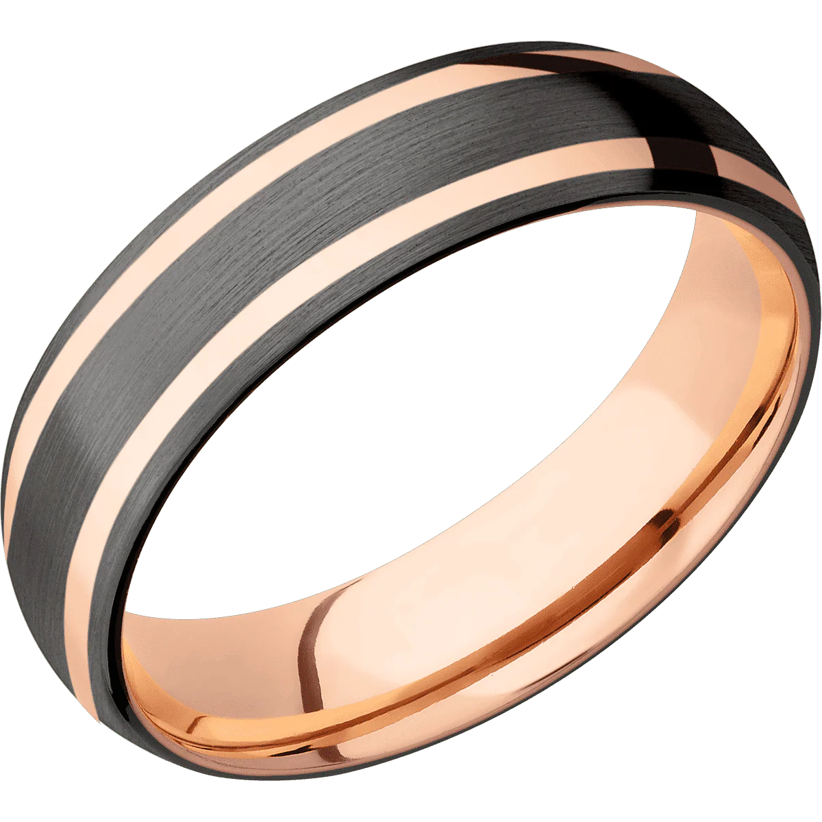 Tantalum Noir + Satin Finish + 10K Rose Gold - Image 2
