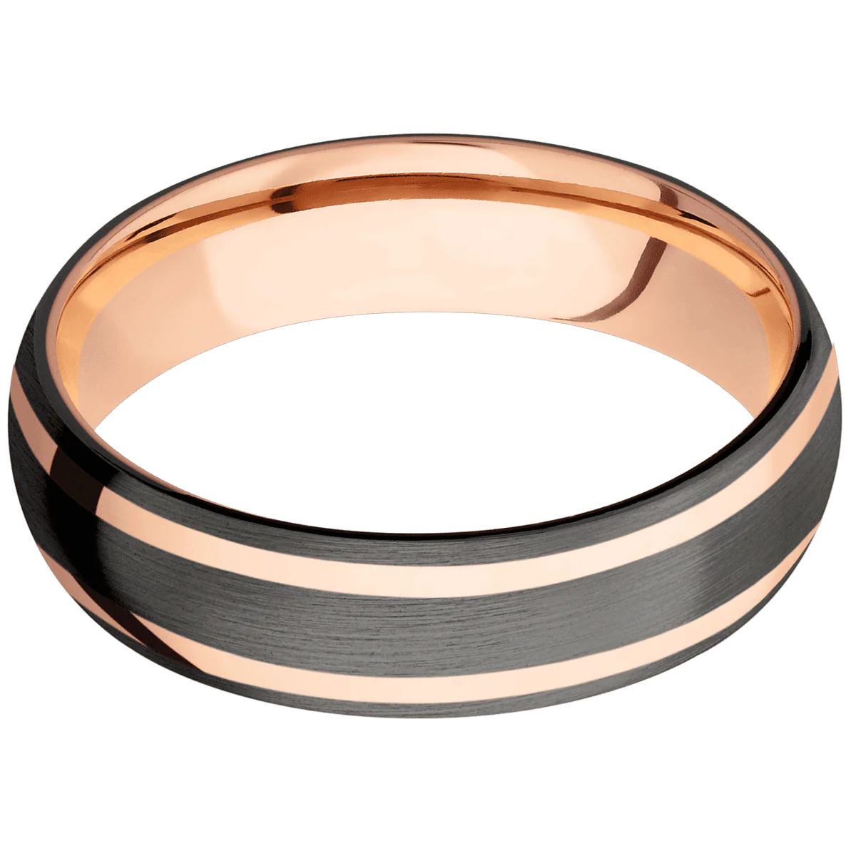 Tantalum Noir + Satin Finish + 10K Rose Gold - Image 3