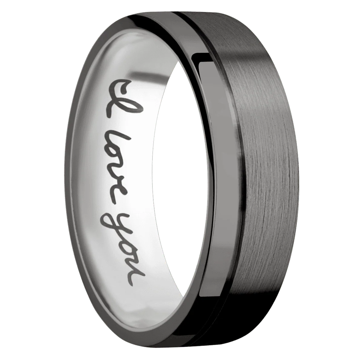 Tantalum Noir + Satin , Polish Finish + Titanium