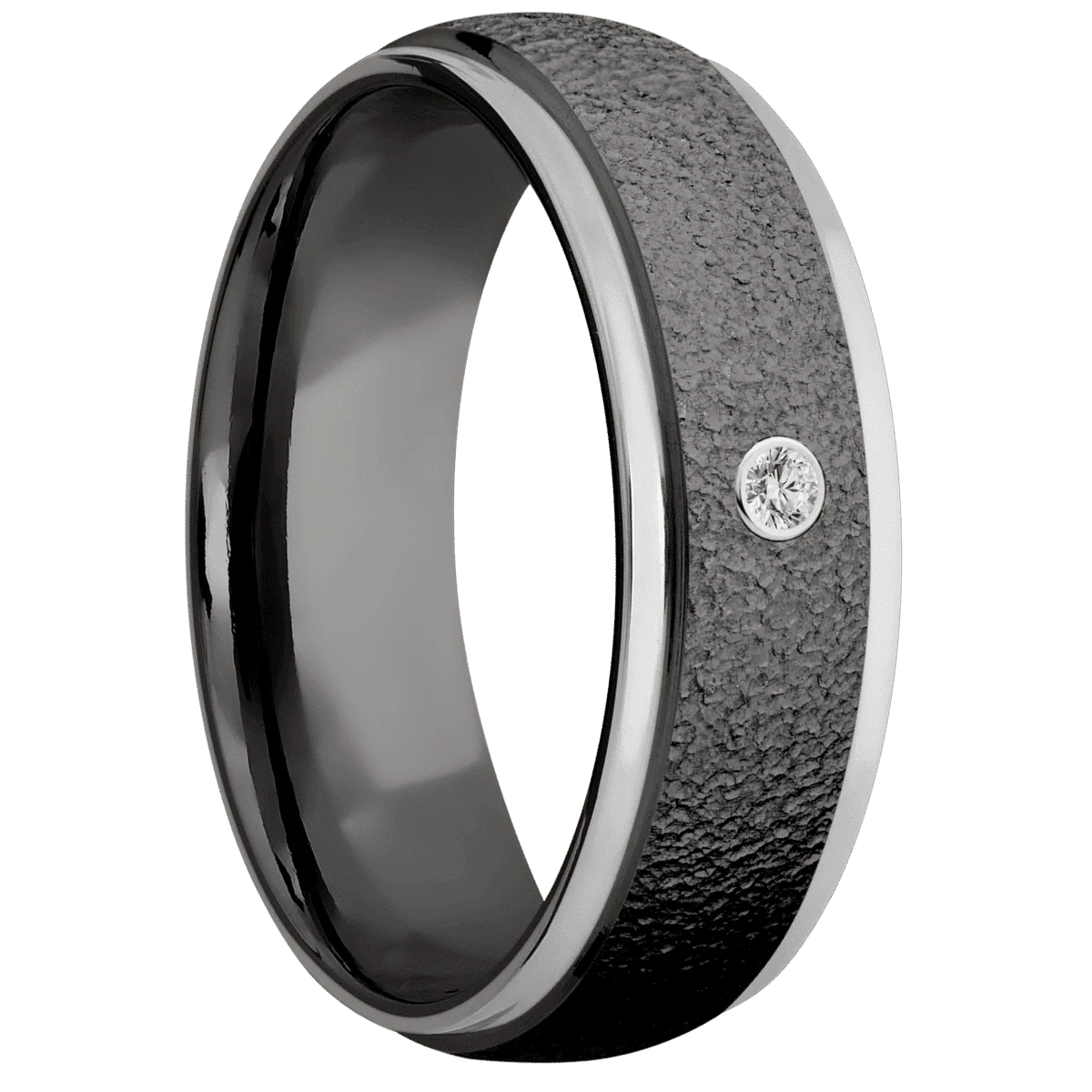 Tantalum Noir + Stipple , Bead Finish