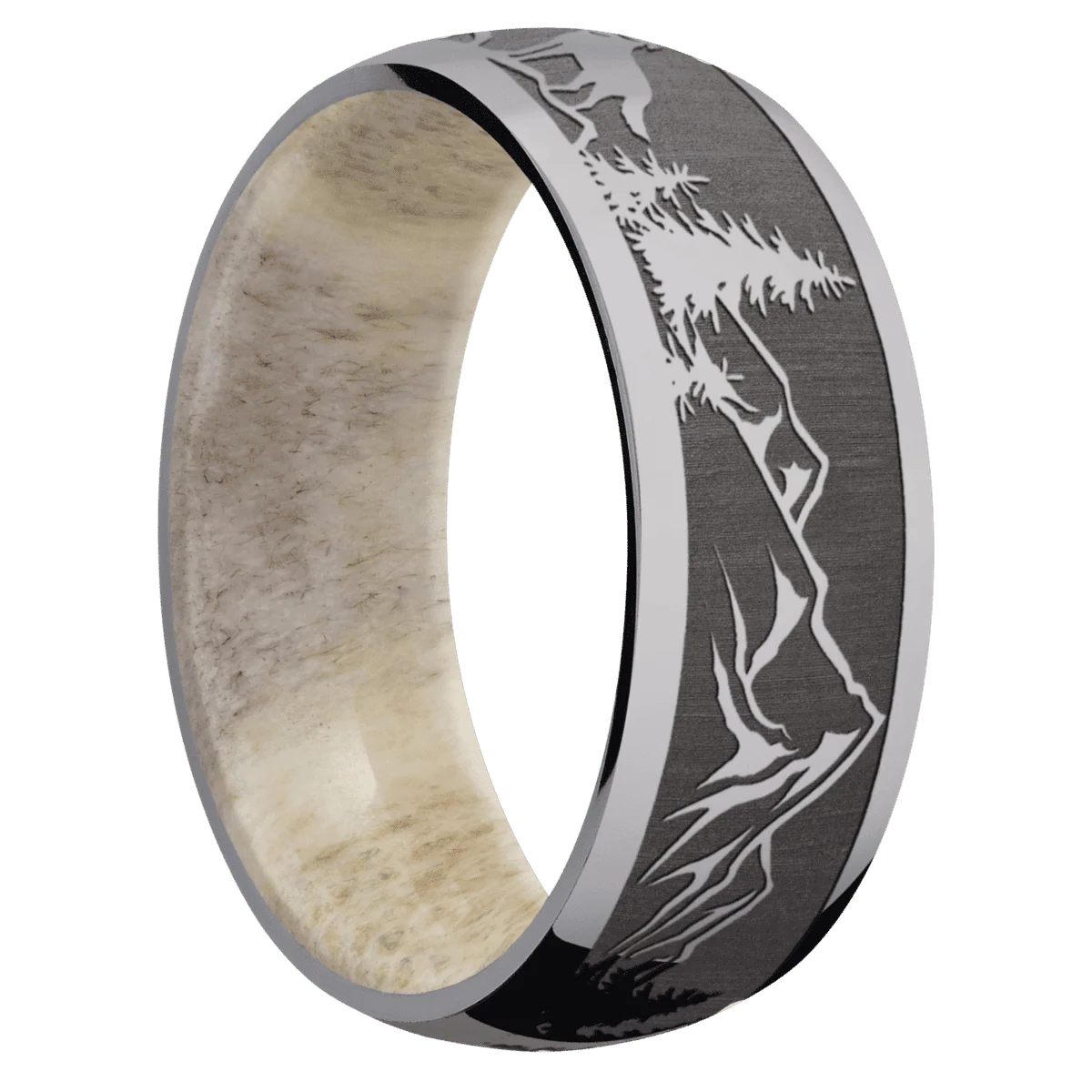 Tantalum + Polish Finish + Antler