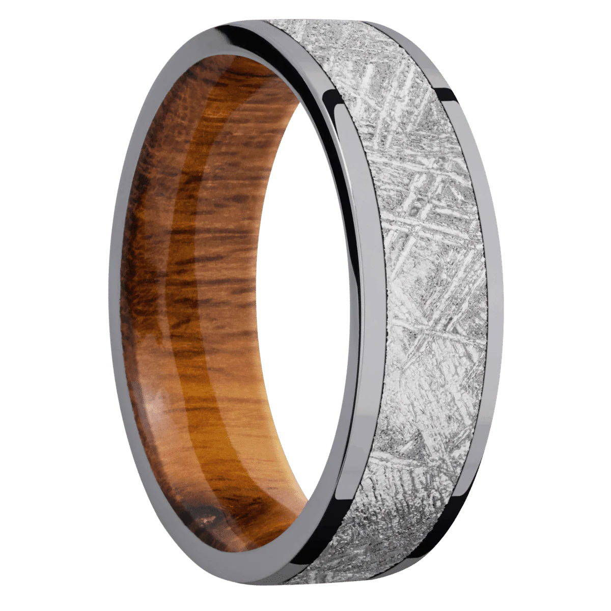 Tantalum + Polish Finish + Desert Iron Wood