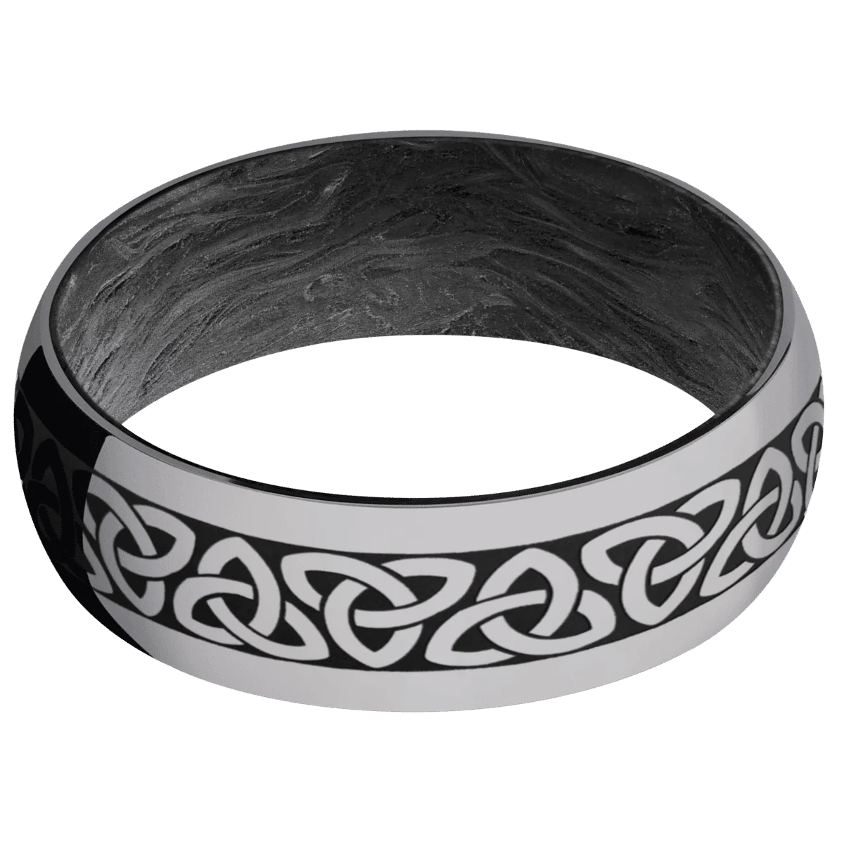 Tantalum + Polish Finish + Forged Carbon Fiber - Image 3