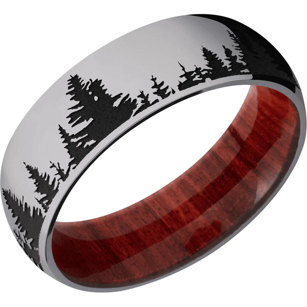 Tantalum + Polish Finish + Red Heart - Image 2