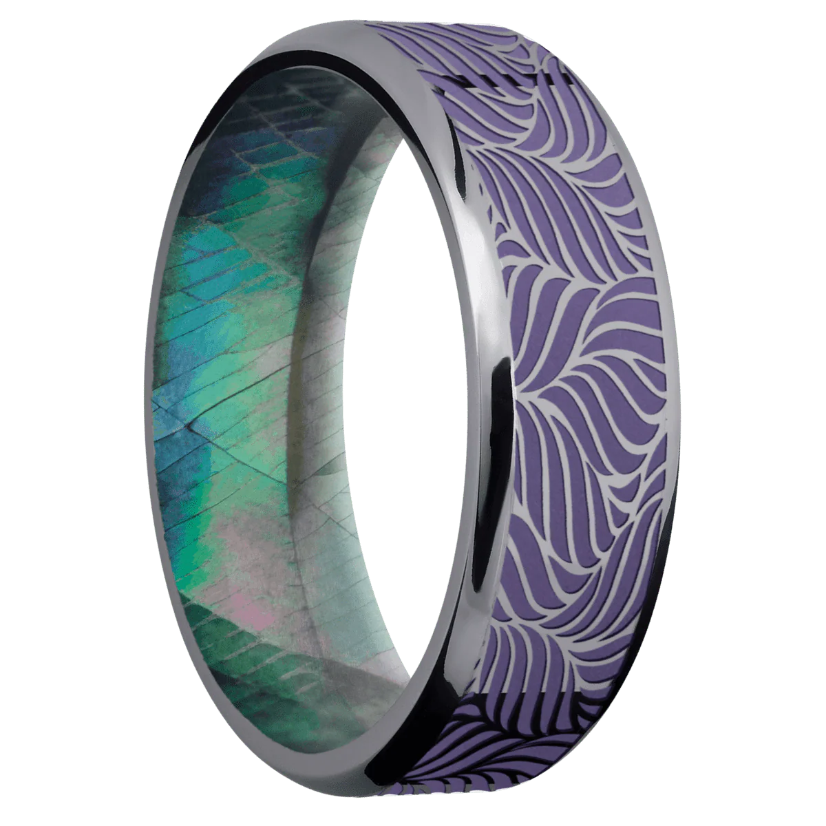 Tantalum + Polish , Polish Finish + Black Mother of Pearl