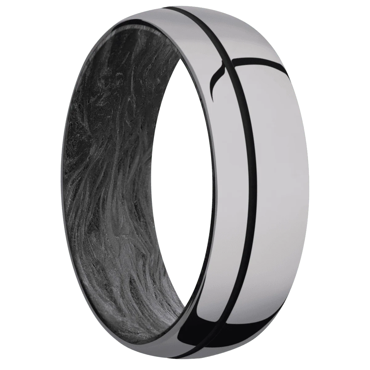 Tantalum + Polish , Polish Finish + Forged Carbon Fiber