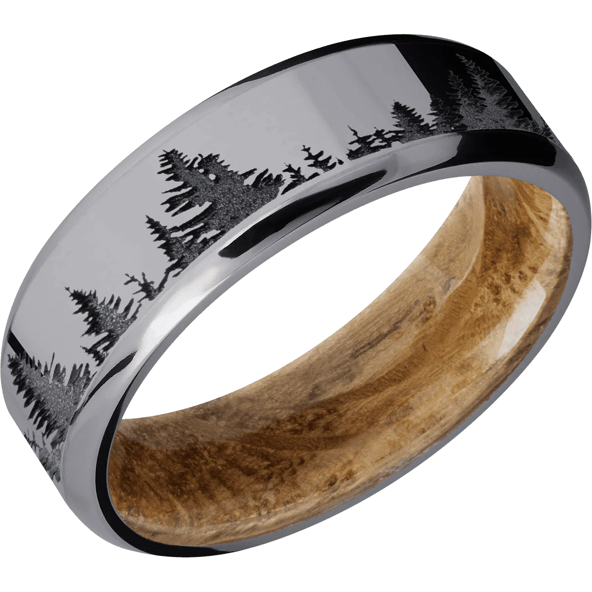 Tantalum + Polish , Polish Finish + Whiskey Barrel - Image 2