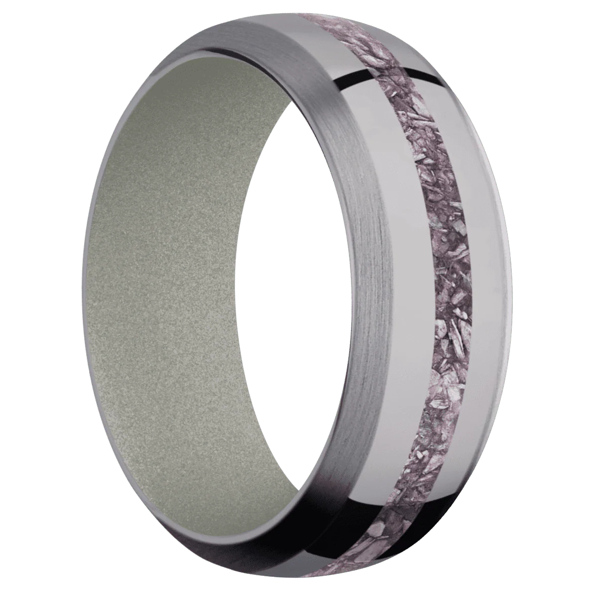 Tantalum + Polish , Satin Finish + Gun Metal Grey