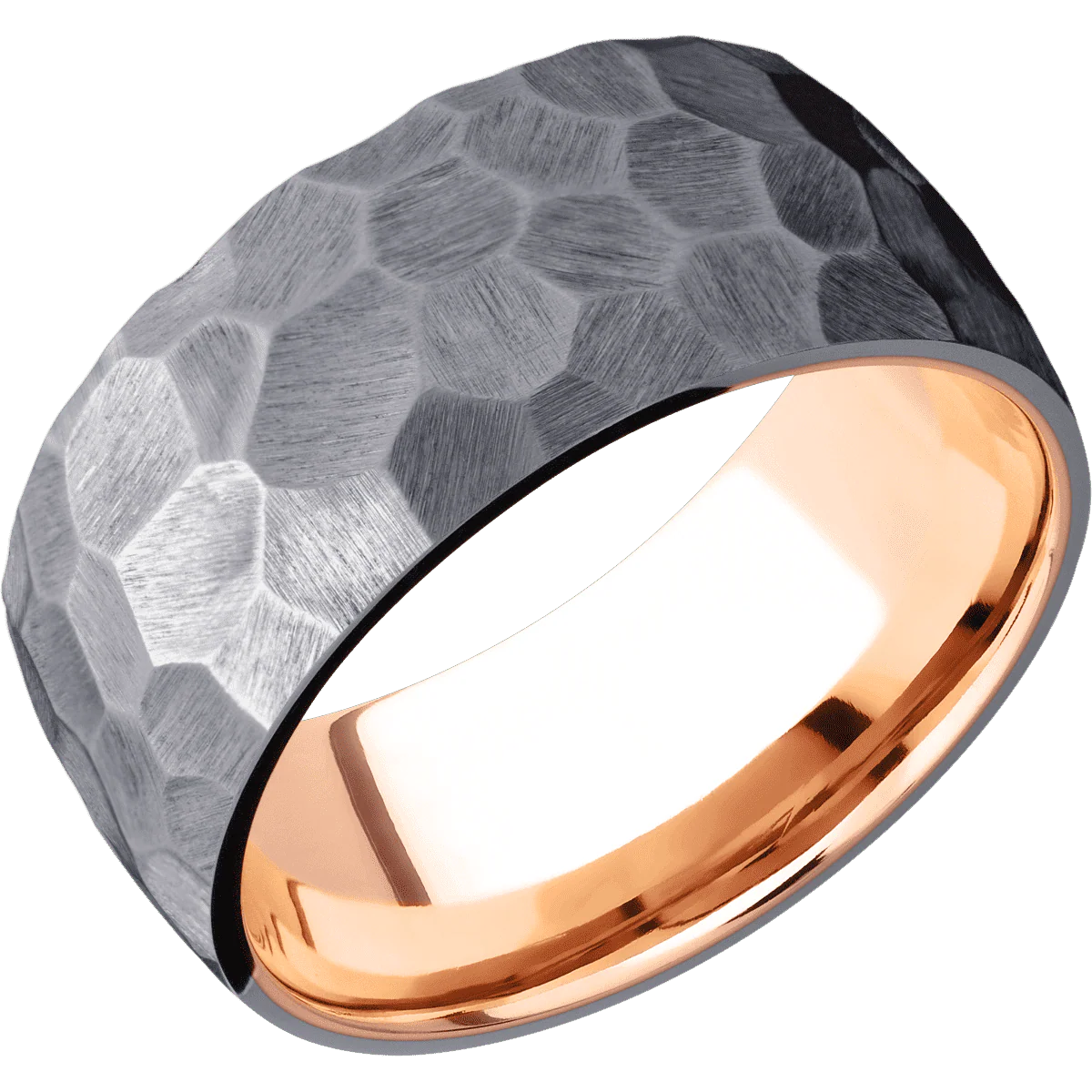 Tantalum + Rock Finish + 14K Rose Gold - Image 2