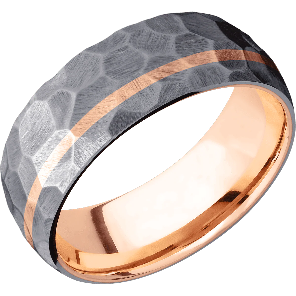 Tantalum + Rock , Rock Finish + 14K Rose Gold - Image 2
