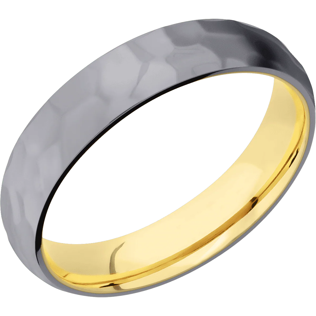 Tantalum + Rockpolish Finish + 14K Yellow Gold - Image 2