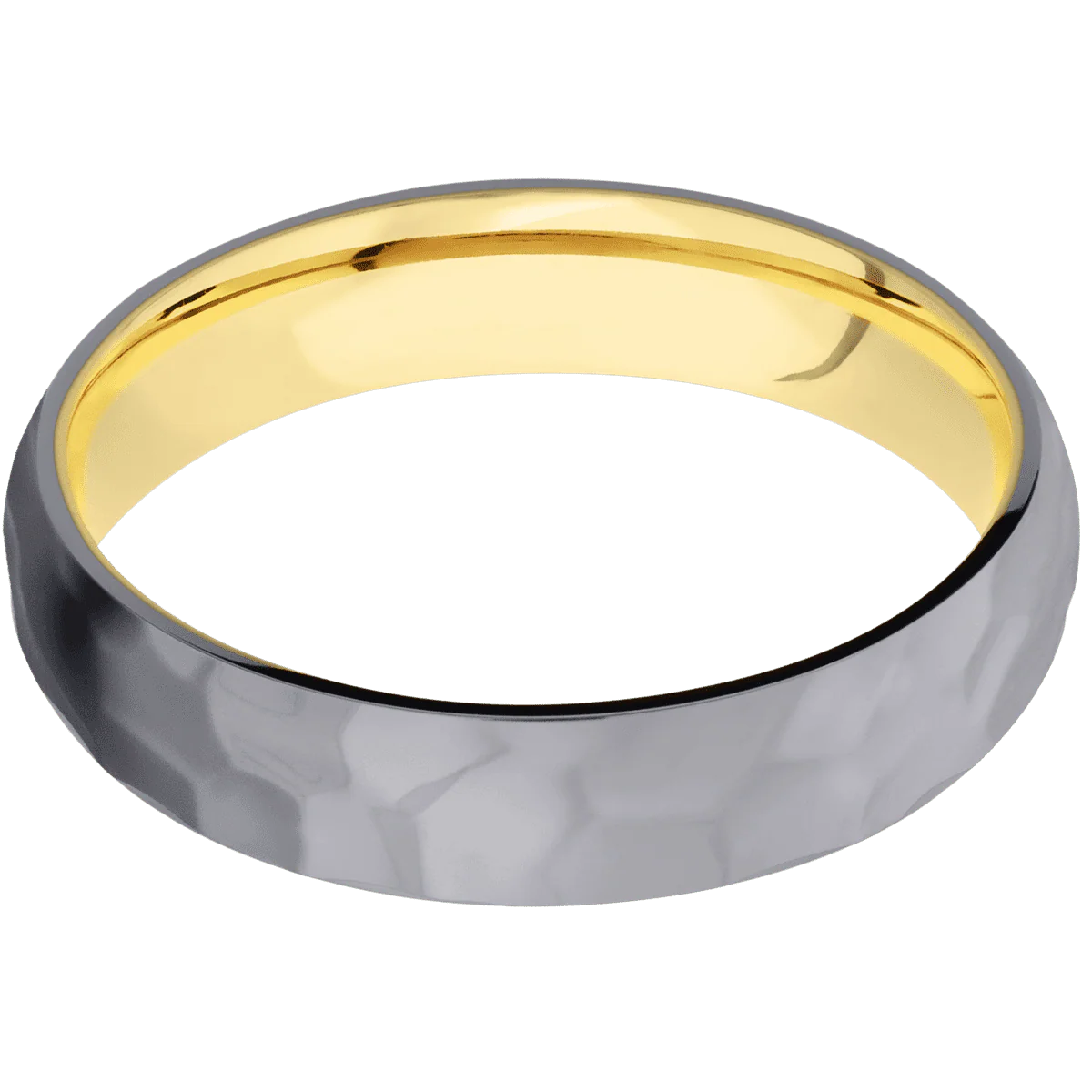 Tantalum + Rockpolish Finish + 14K Yellow Gold - Image 3