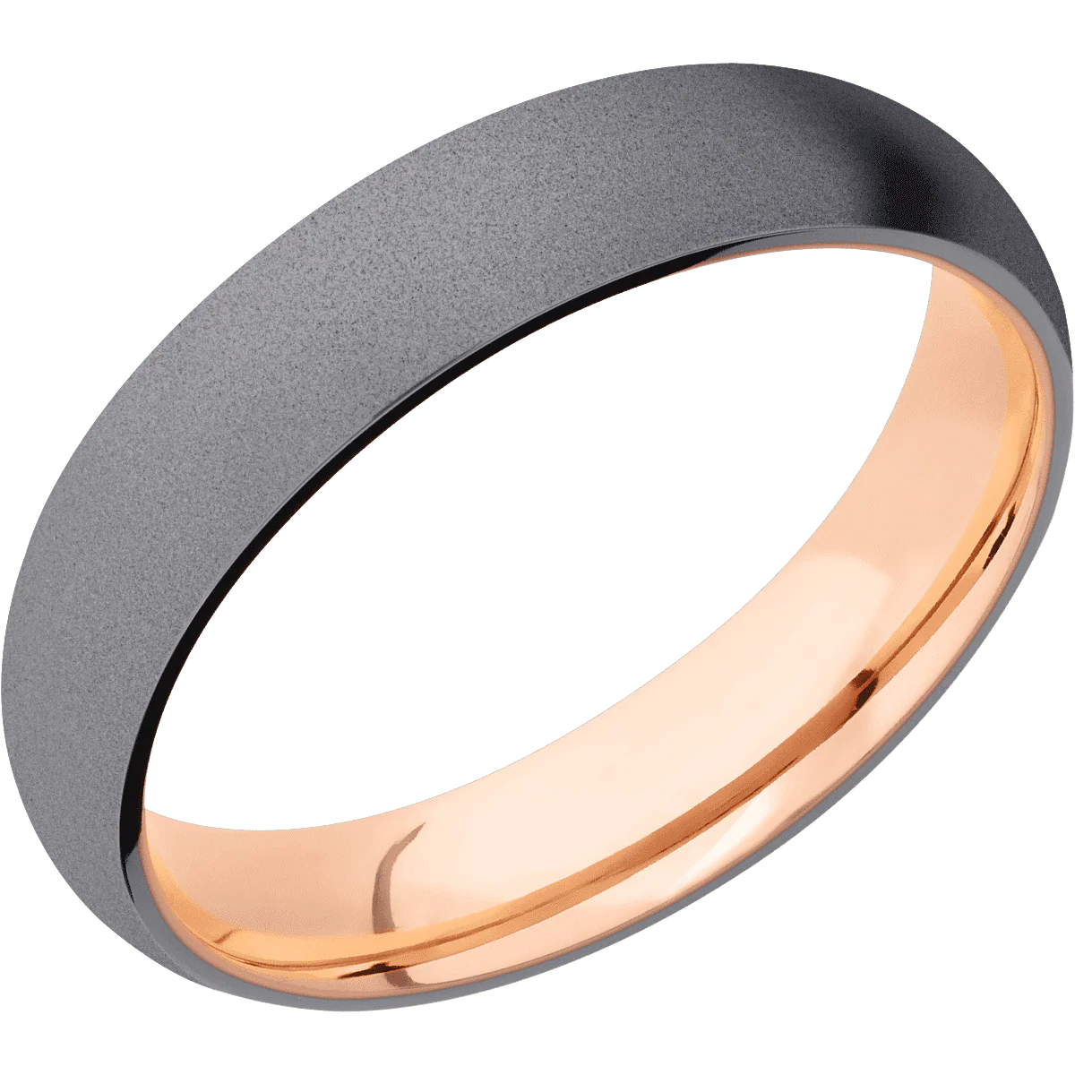 Tantalum + Sand Finish + 14K Rose Gold - Image 2