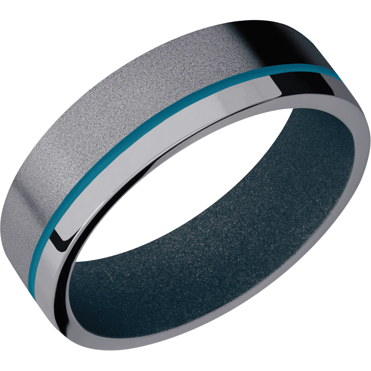 Tantalum + Sand , Polish Finish + Blue Titanium - Image 2