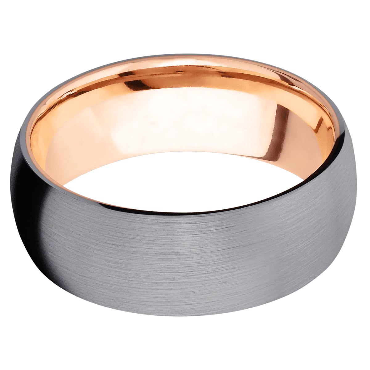 Tantalum + Satin Finish + 14K Rose Gold - Image 3