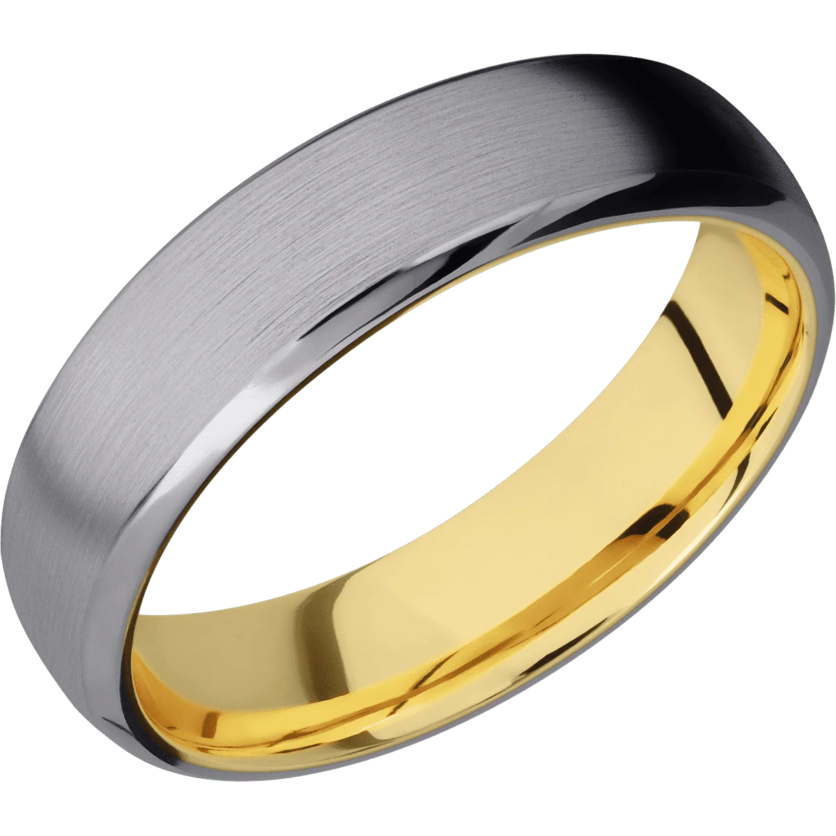 Tantalum + Satin , Polish Finish + 10K Yellow Gold - Image 2