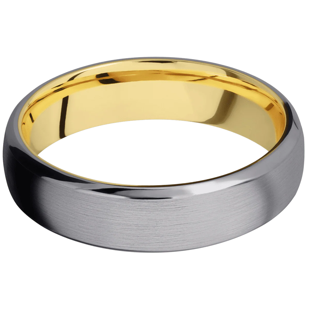 Tantalum + Satin , Polish Finish + 10K Yellow Gold - Image 3