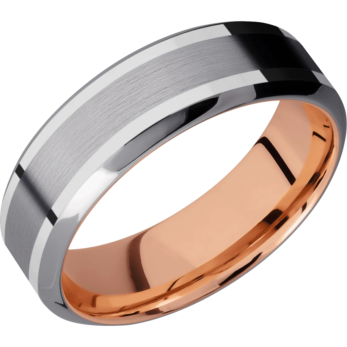 Tantalum + Satin , Polish Finish + 14K Rose Gold - Image 2
